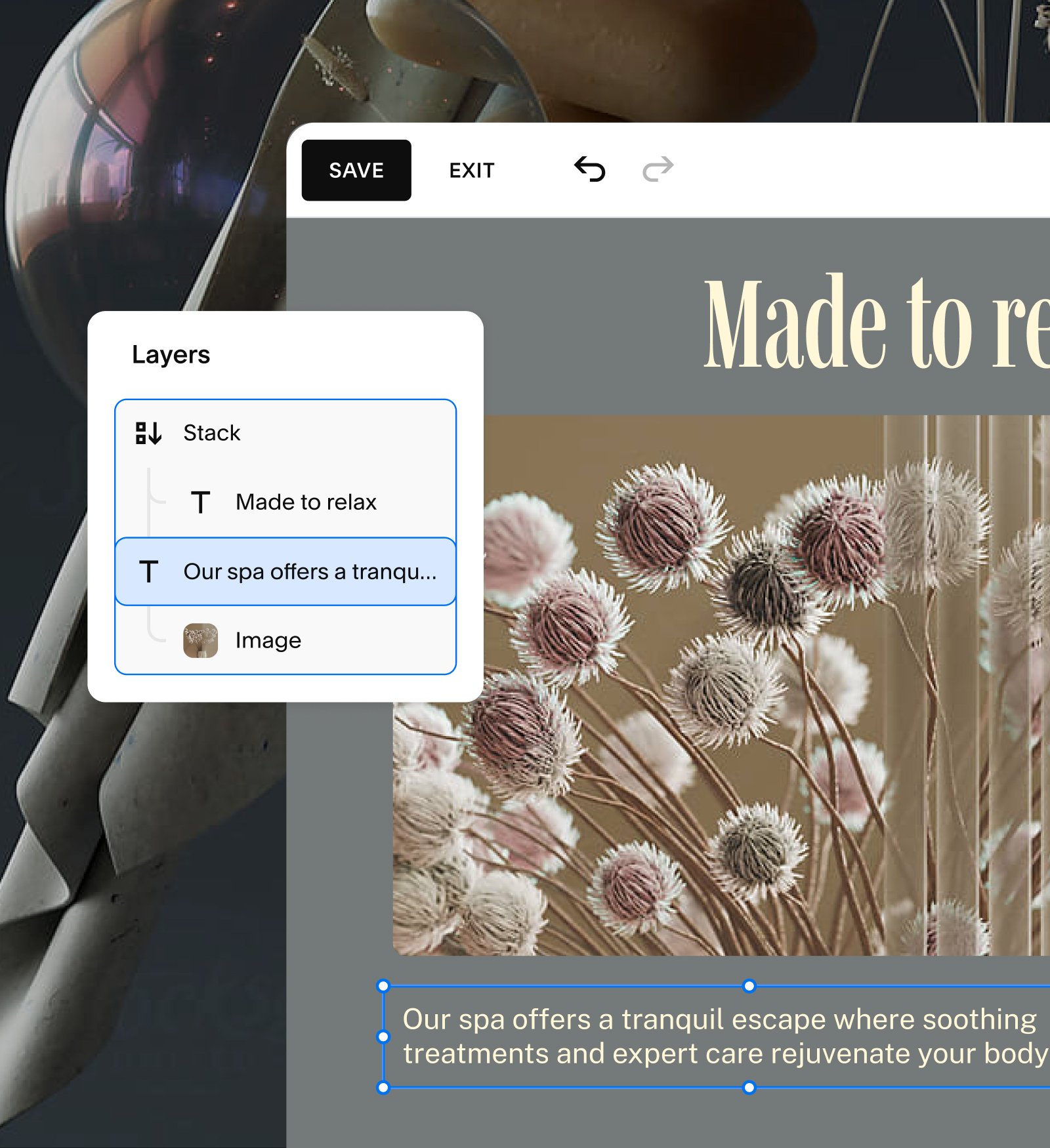 Squarespace for Pros Layers panel