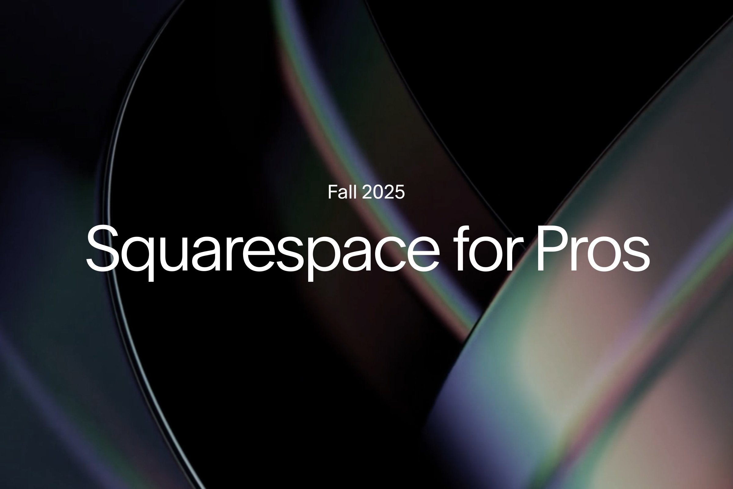 A logo for Squarespace for Pros: Fall 2025