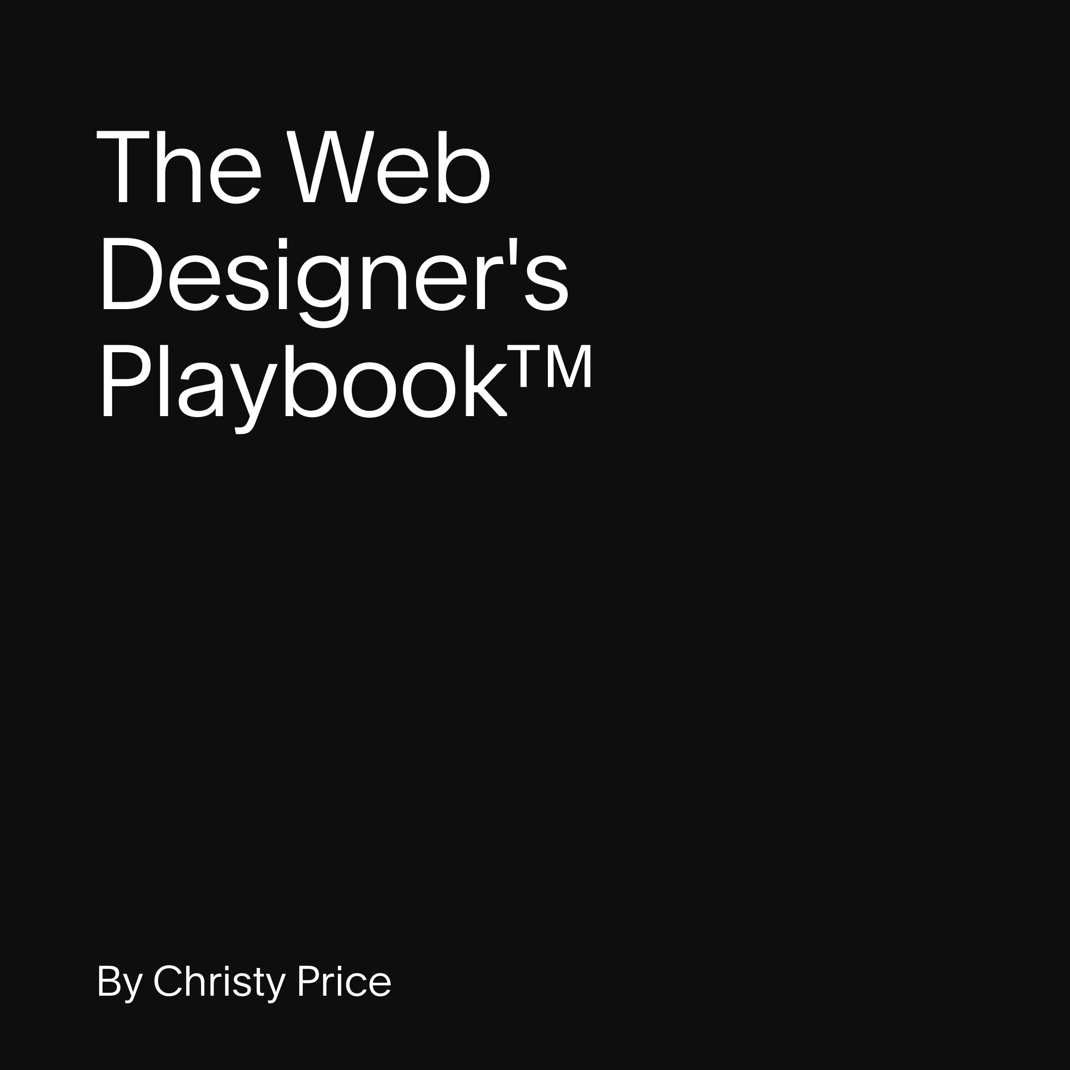Logo for The Web Designer's Playbook course by Christy Price